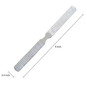 4 FOUR SIDED Steel Foot File Podiatry Chiropody Rasp Feet Nail (FL6) Stainless Steel - Sandbros