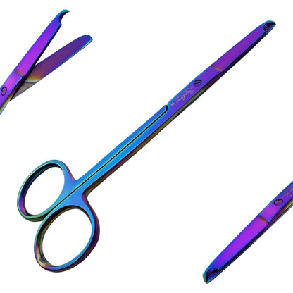 Suture Stitch Scissors 4.5" with Crescent Delicate Hook- Perfect for Suture Removal