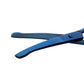 Sandbros Dog Grooming Scissors Curved Face & Paw Ball Tip Safety Shears Probe Curved 4.5 Inch Blue Coated