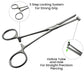 Professional Locking Septum Forceps with Angled Cut-Single Tube Ends Sandbros WHF