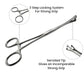 Serrated Triangular Tip Pennington forceps, Body Piercing Duval clamps, 6"