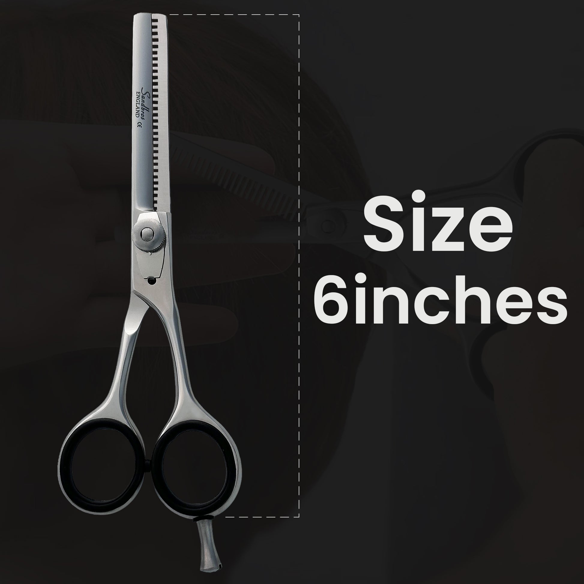 6 inches hair thinning scissors