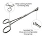 Triangular Tip Pennington forceps, Body Piercing Dual clamps,Surgical Skin Grabbing Forceps