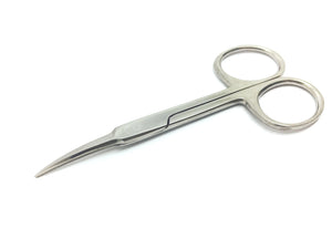 SANDBROS® Curved Facial Hair Scissors - Eyebrow, Nose and Ear Hair Trimmer