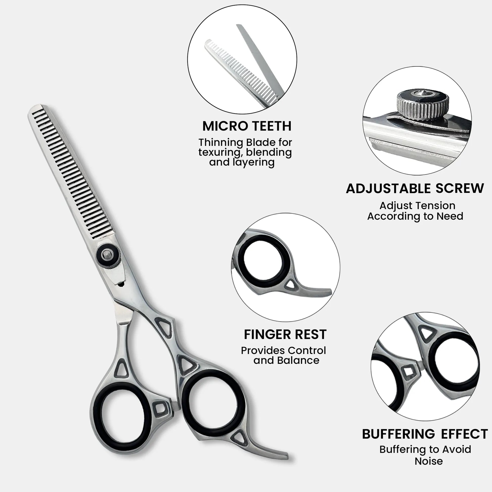 sandbros hair thinning shears features