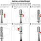 Blade installation guide in razors