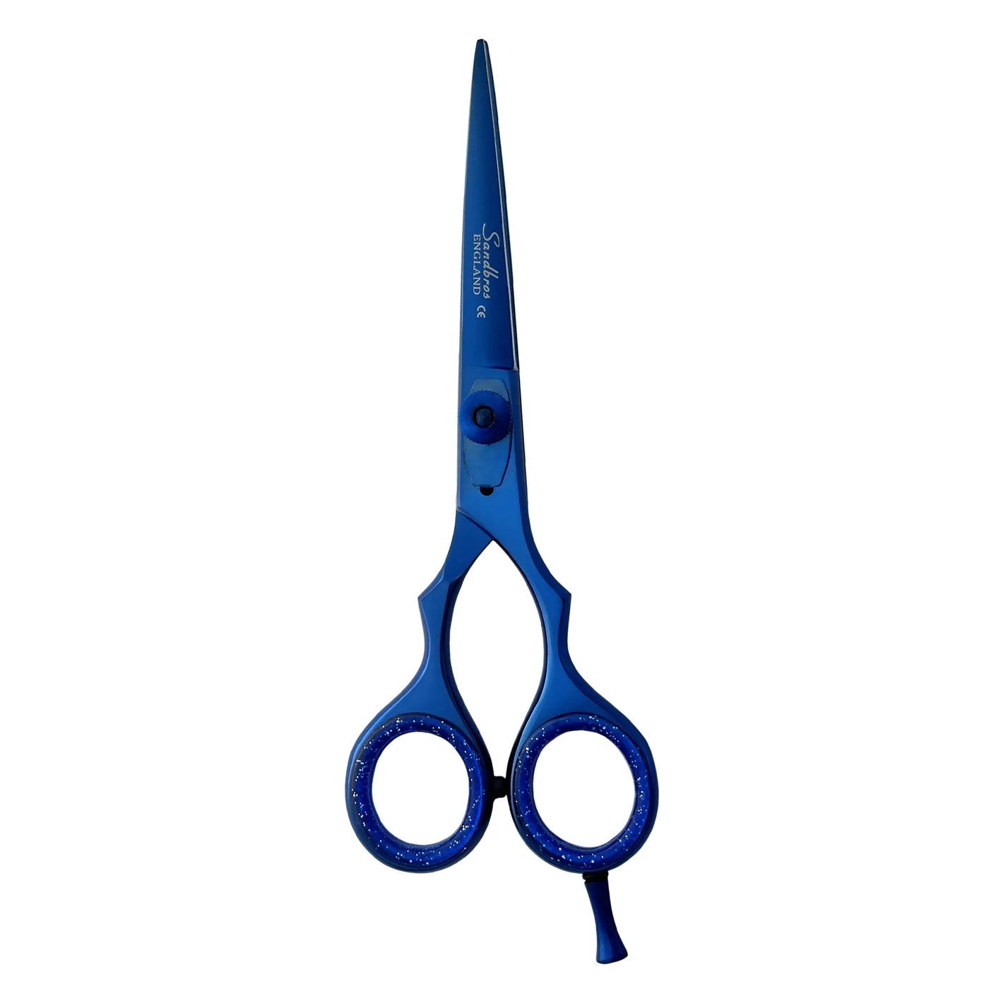 Blue barber scissors