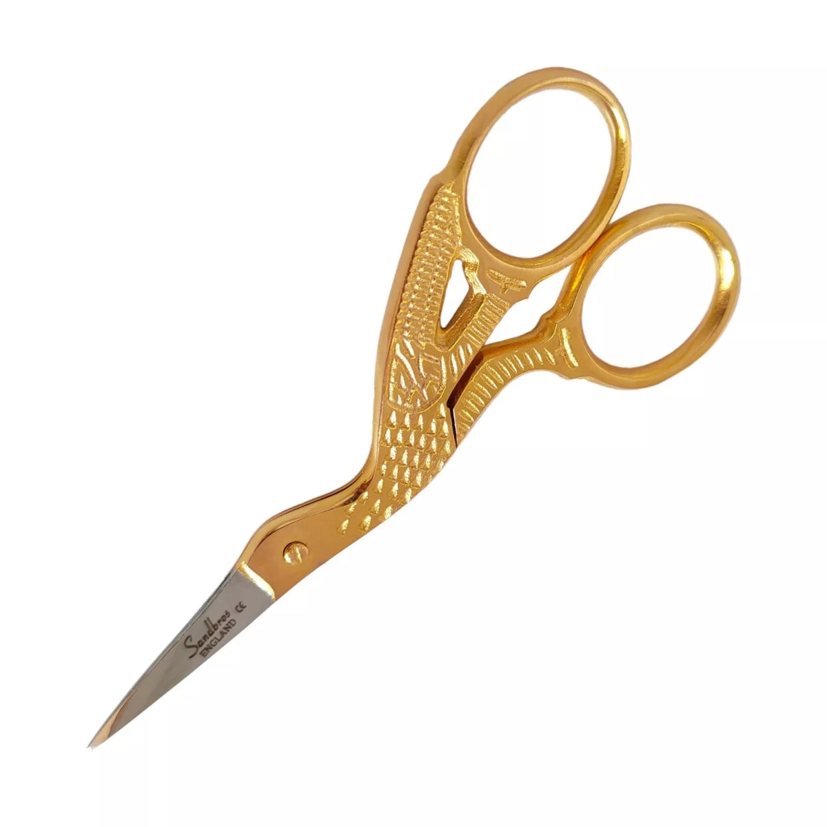 Gold Stork Embroidery Scissors Manicure Nail Art Craft & Sewing - Sandbros