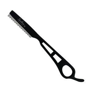 Hair Trimming, Thinning Razor with Straight Sleek Black Handy Design - Sandbros