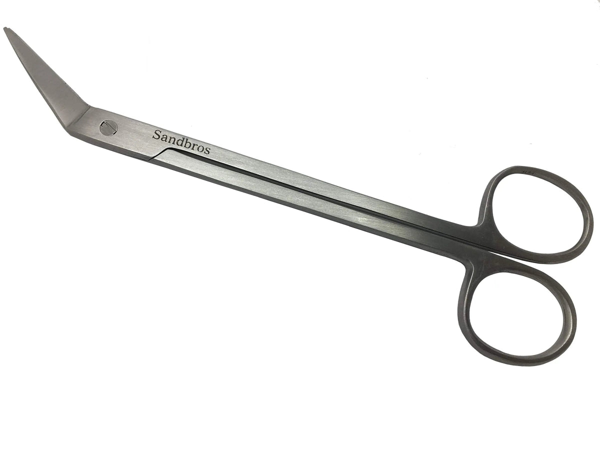 Long Handled Toe Nail Scissors with Angled Tip - Sandbros