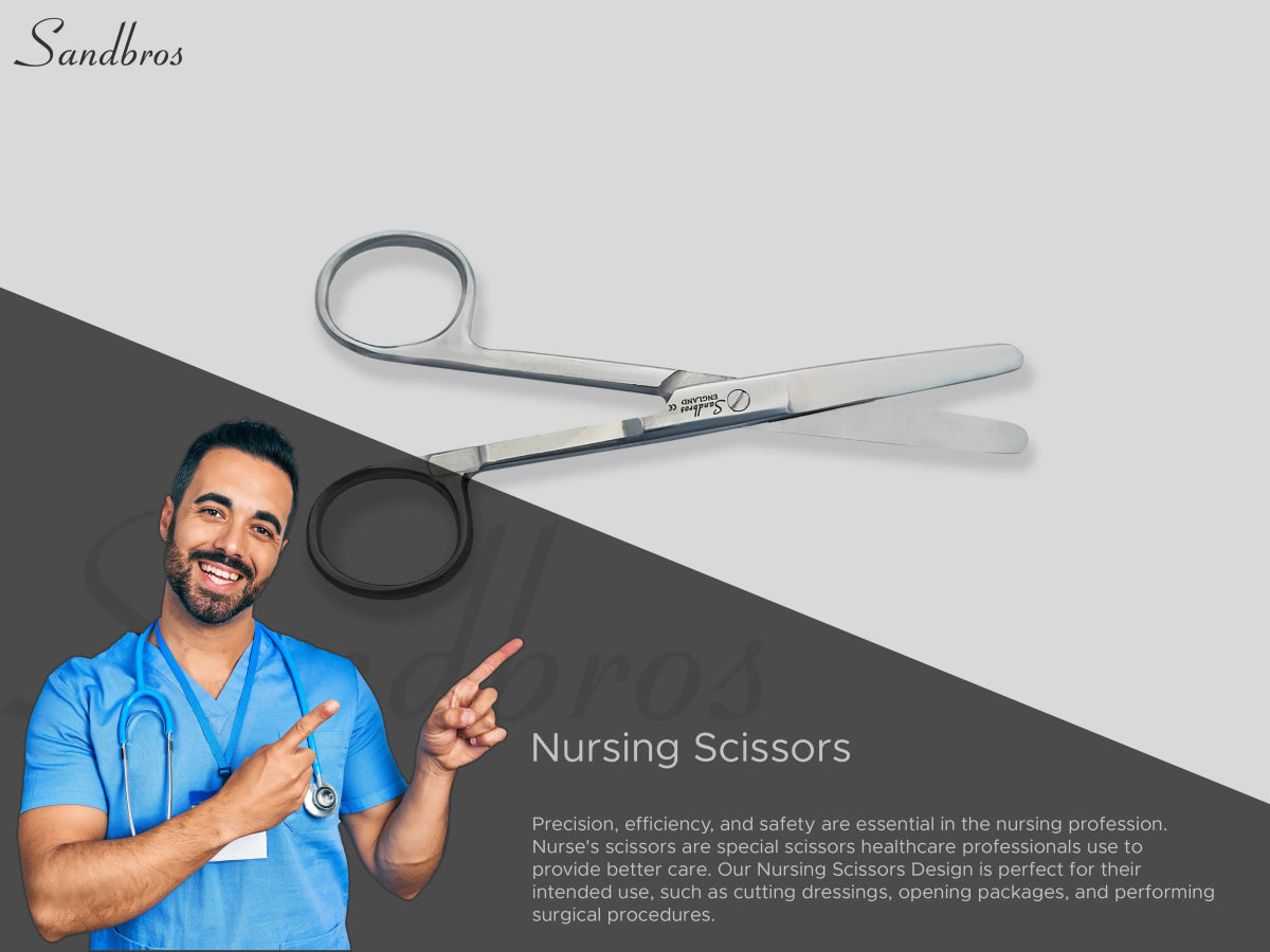 Medical Blunt Nursing Scissors First aid All - Purpose Scissors - Sandbros