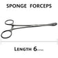 Mini Sponge Forceps for Body Piercing and Surgeries - Sandbros