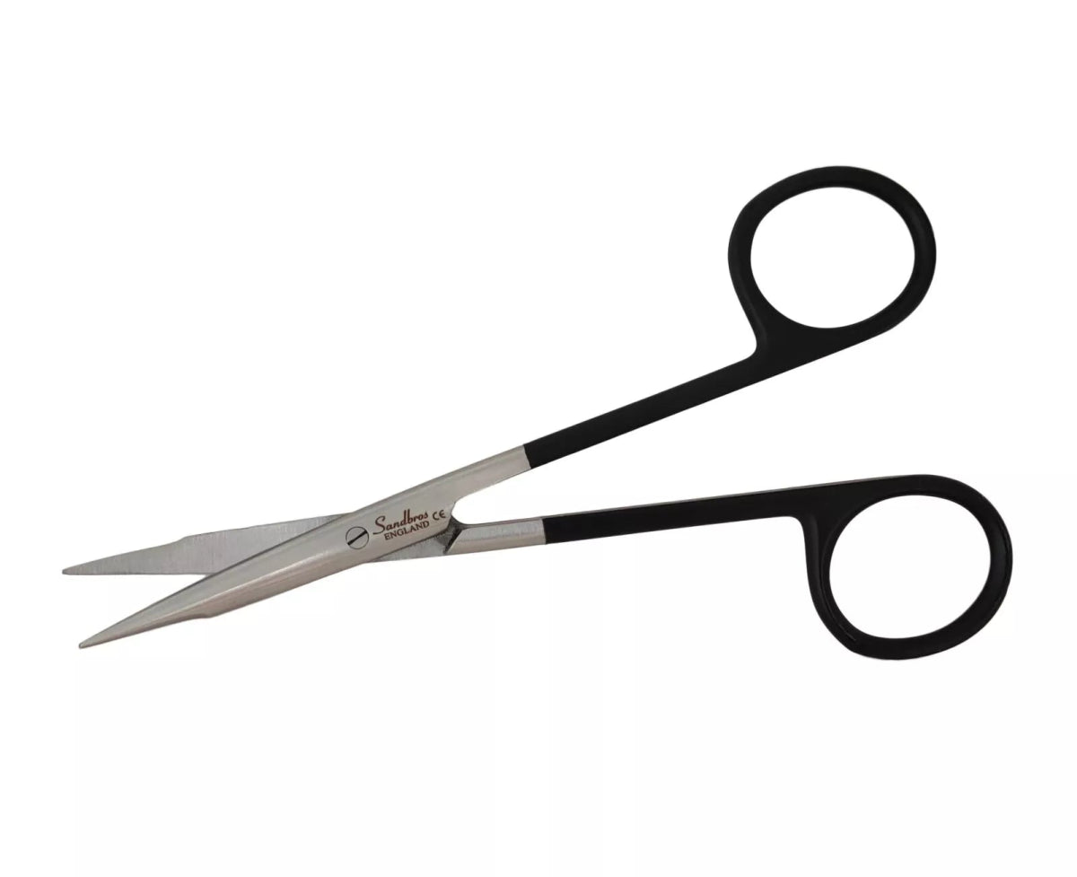 Mini/Fine Embroidery Scissors Sewing Crafts Small Very Sharp Point Black Handle - Sandbros