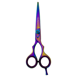 multicoloured barber scissors