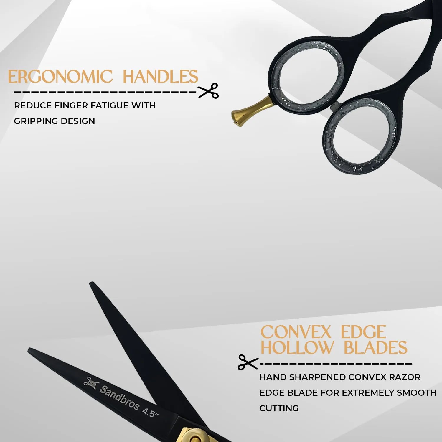 sharp mustache scissors