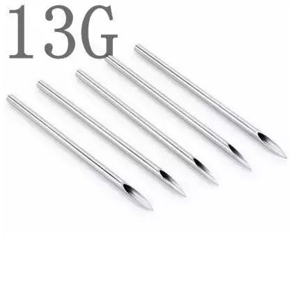 Needles for Body Piercing. Sterile Needles 6G, 8G, 10G, 12G, 13G, 14G, 15G, 16G, 18G, 20G - Sandbros