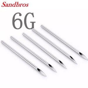 Needles for Body Piercing. Sterile Needles 6G, 8G, 10G, 12G, 13G, 14G, 15G, 16G, 18G, 20G - Sandbros