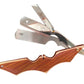 PURE WOODEN STRAIGHT SHAVING RAZOR