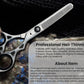 hair thinning scissors on guide