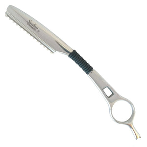 Professional Hair Thinning, Styling Razor, Feather styling Sleek Silver Polished