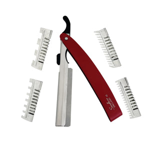 Professional Hair Shaving Razor + 4 Style Combs (Free)