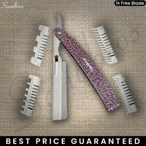 Professional Hair Shaving Razor with Unique Design +4 Free Combs